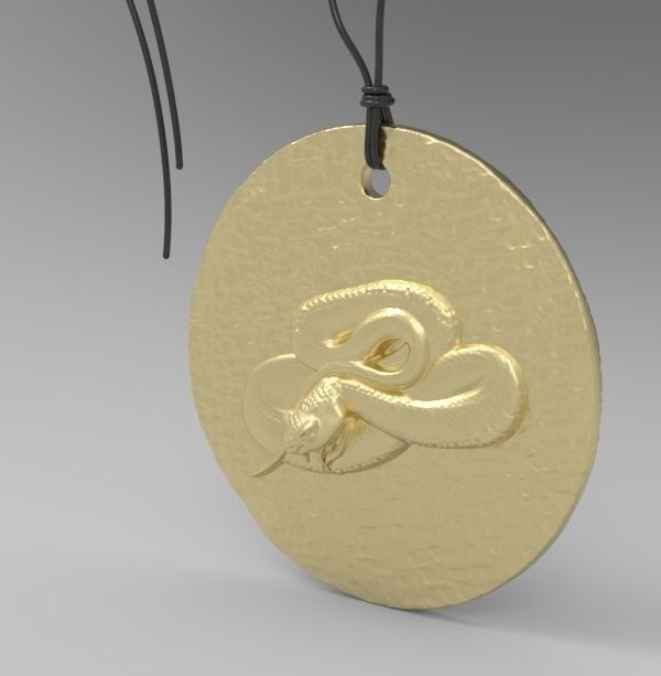 Chinese Zodiac Snake 3D print model_3