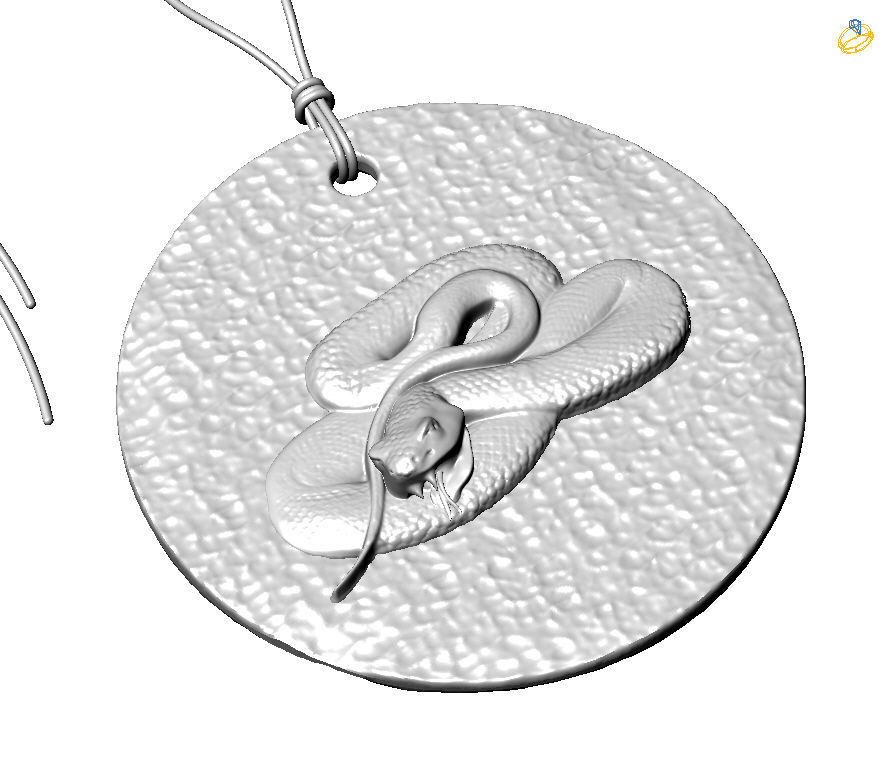 Chinese Zodiac Snake 3D print model_1