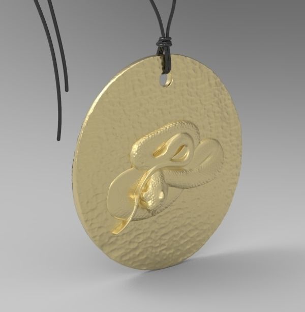Chinese Zodiac Snake 3D print model_7