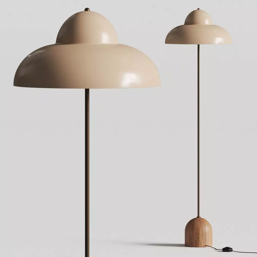 Crate and Kids Eloise Wood and Metal Floor Lamp 3D model_0