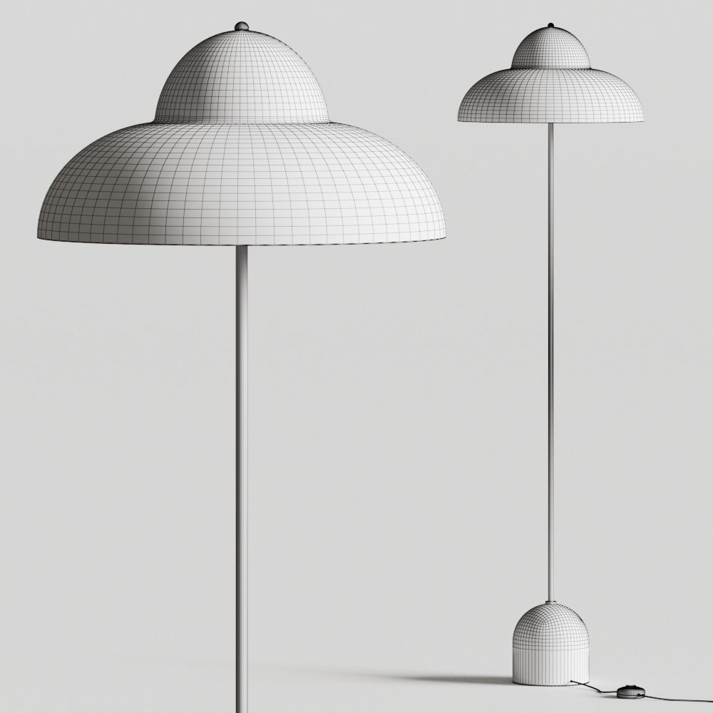 Crate and Kids Eloise Wood and Metal Floor Lamp 3D model_1