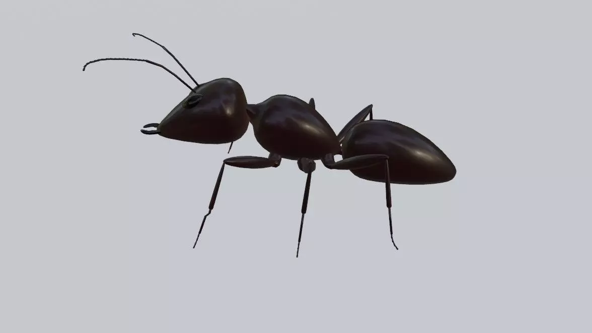 Ant - Formiga Low-poly 3D model_0