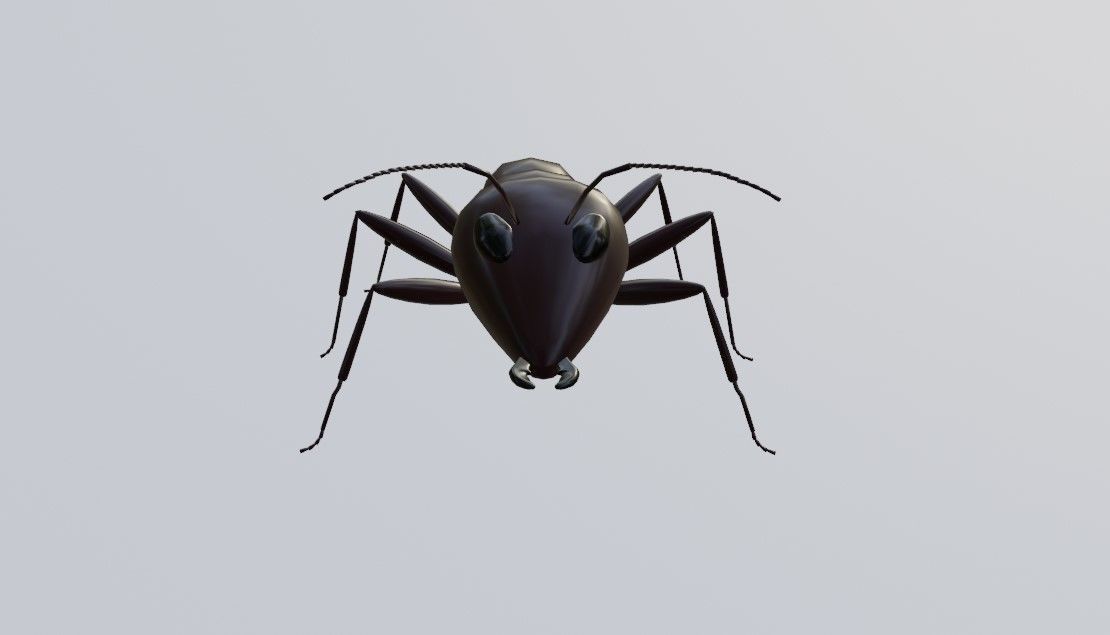 Ant - Formiga Low-poly 3D model_8