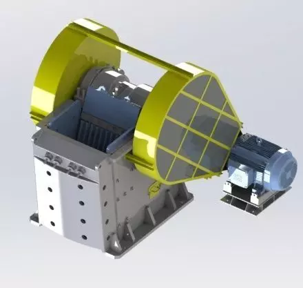 OMNI OC9070 JAW CRUSHER 3D and 2D 3D model