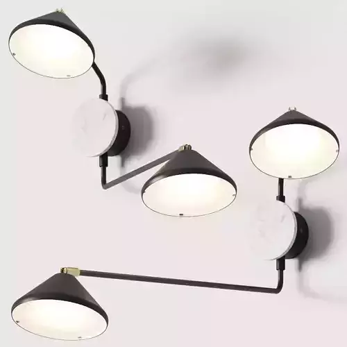 Seyvaa Conic Duo Wall Lamp 3D model