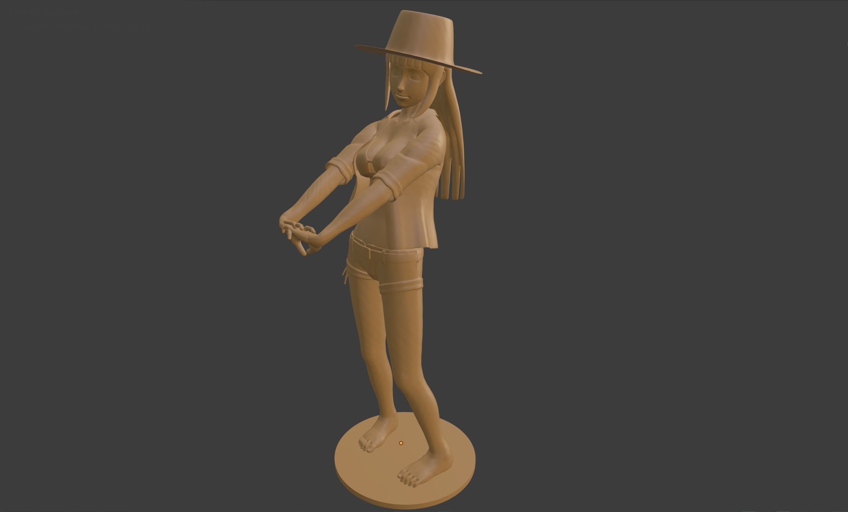 Hinata Hyuga 3D print model_1