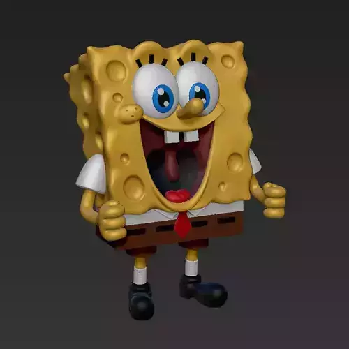 Happy Spongebob Squarepants for 3d print