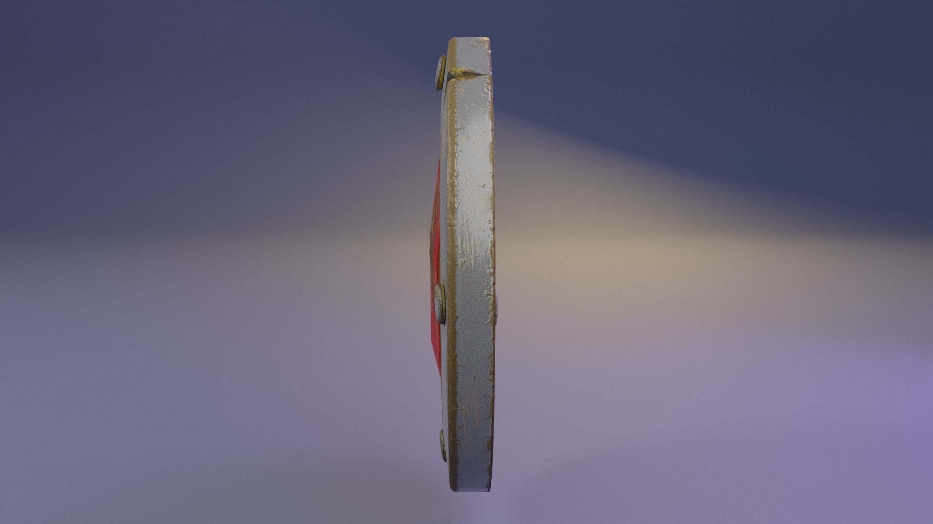 Shield Low-poly 3D model_4