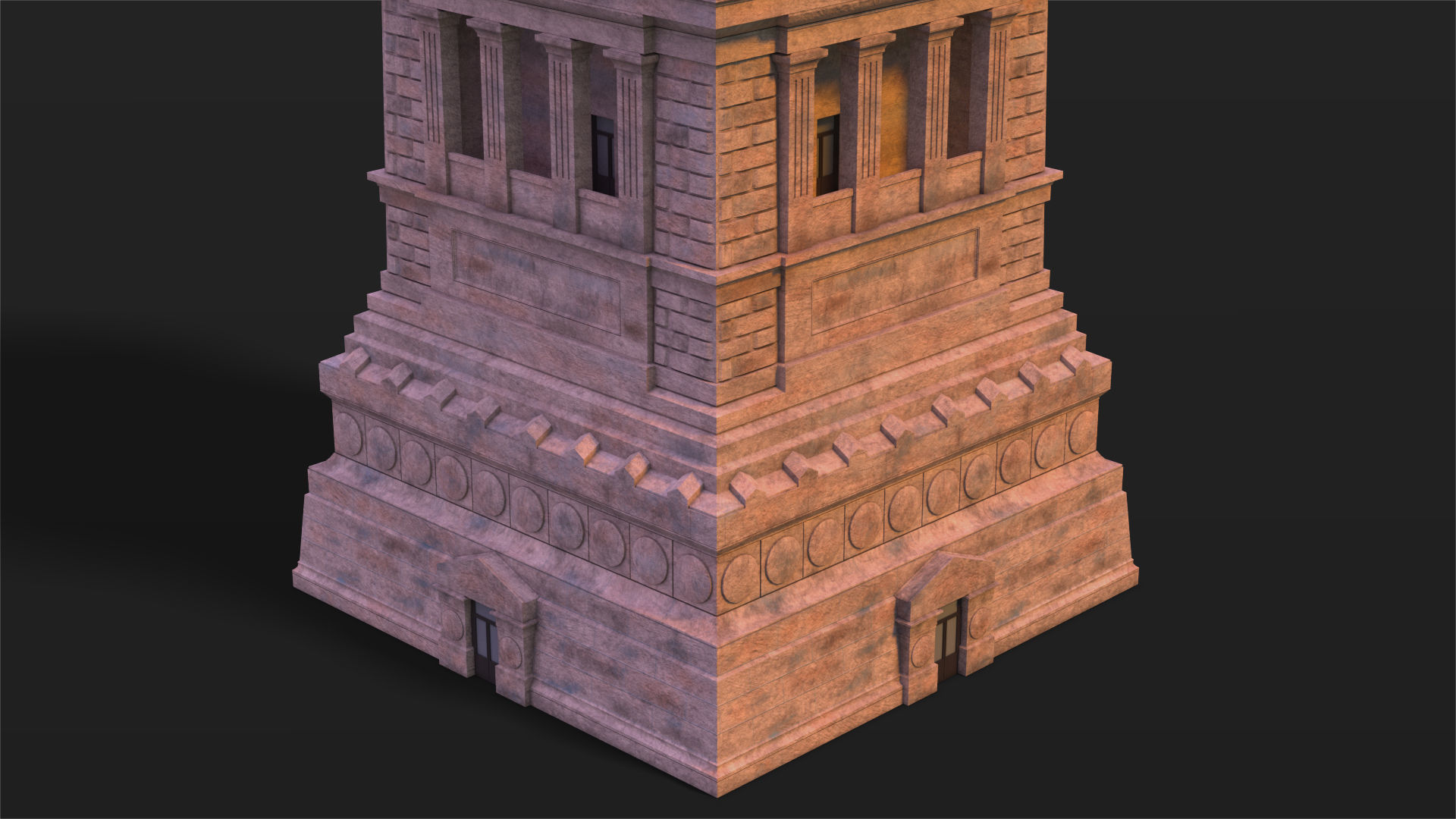 Statue of Liberty PBR Low-poly 3D model_12