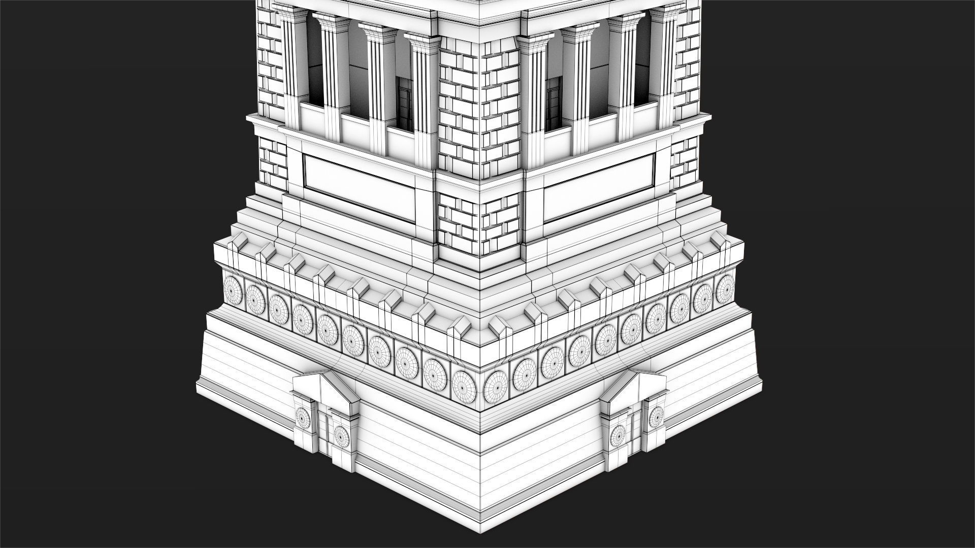 Statue of Liberty PBR Low-poly 3D model_24