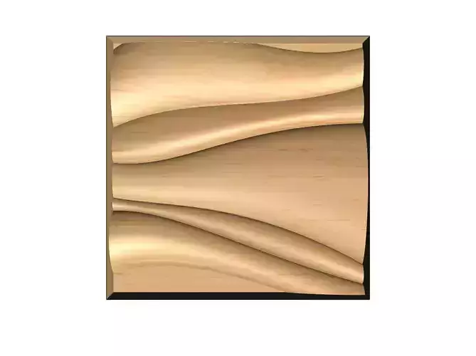 3d wall organic wave decorative panel 
