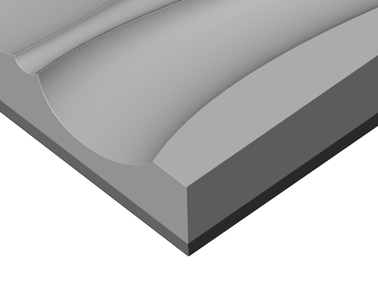 3d wall organic wave decorative panel 3D print model_7