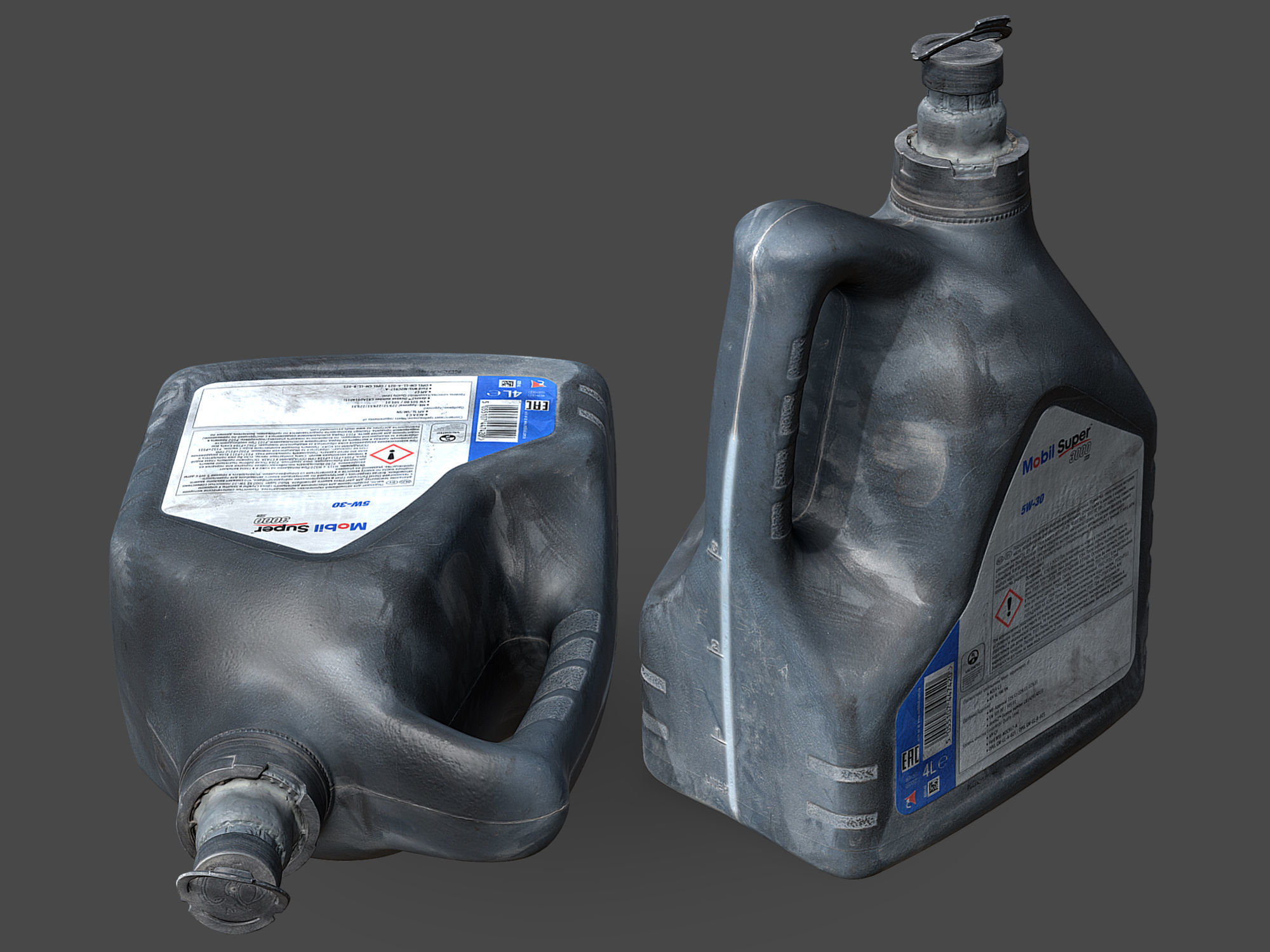 Engine Oil Canister 3D model_2