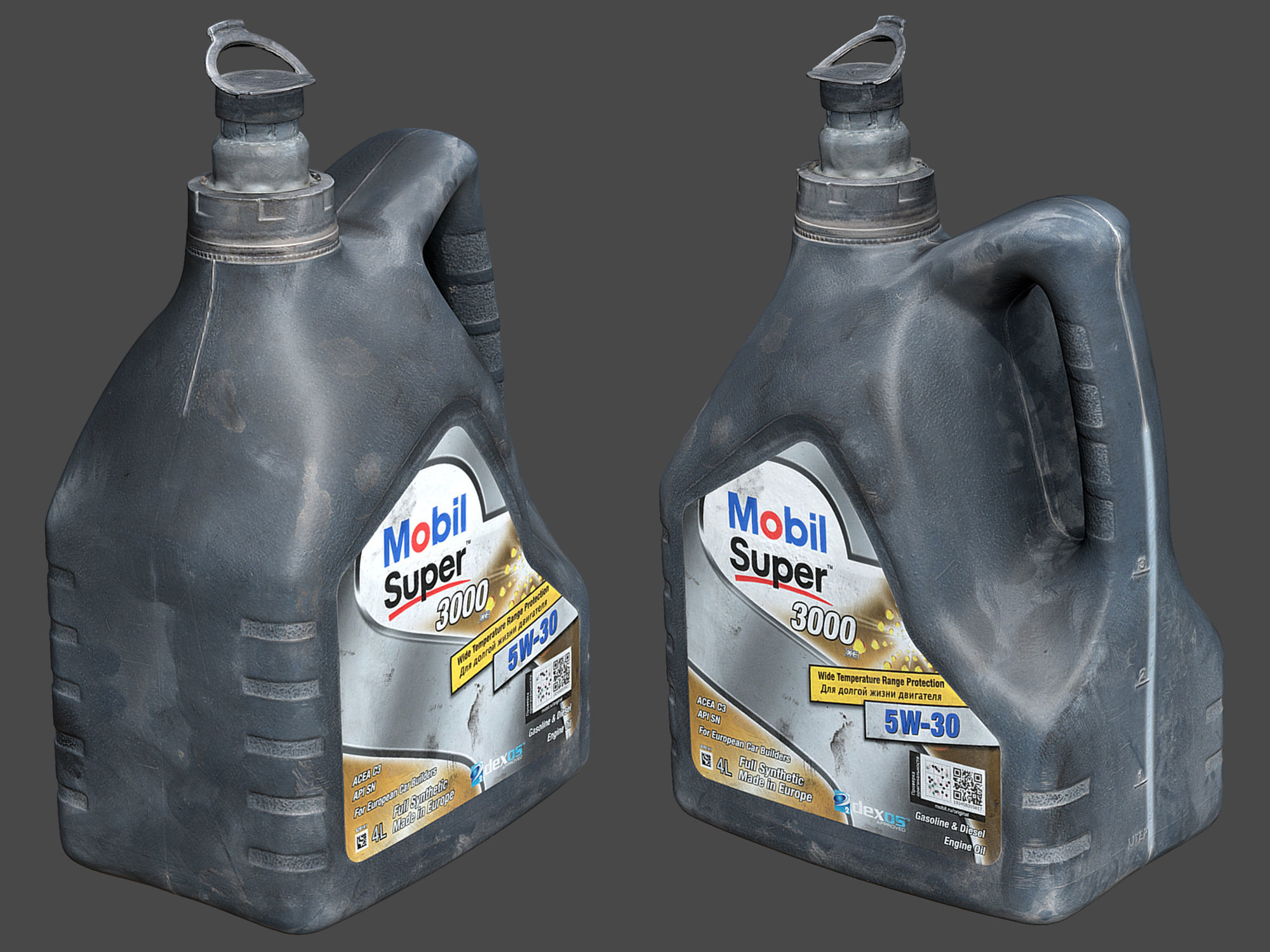 Engine Oil Canister 3D model_4