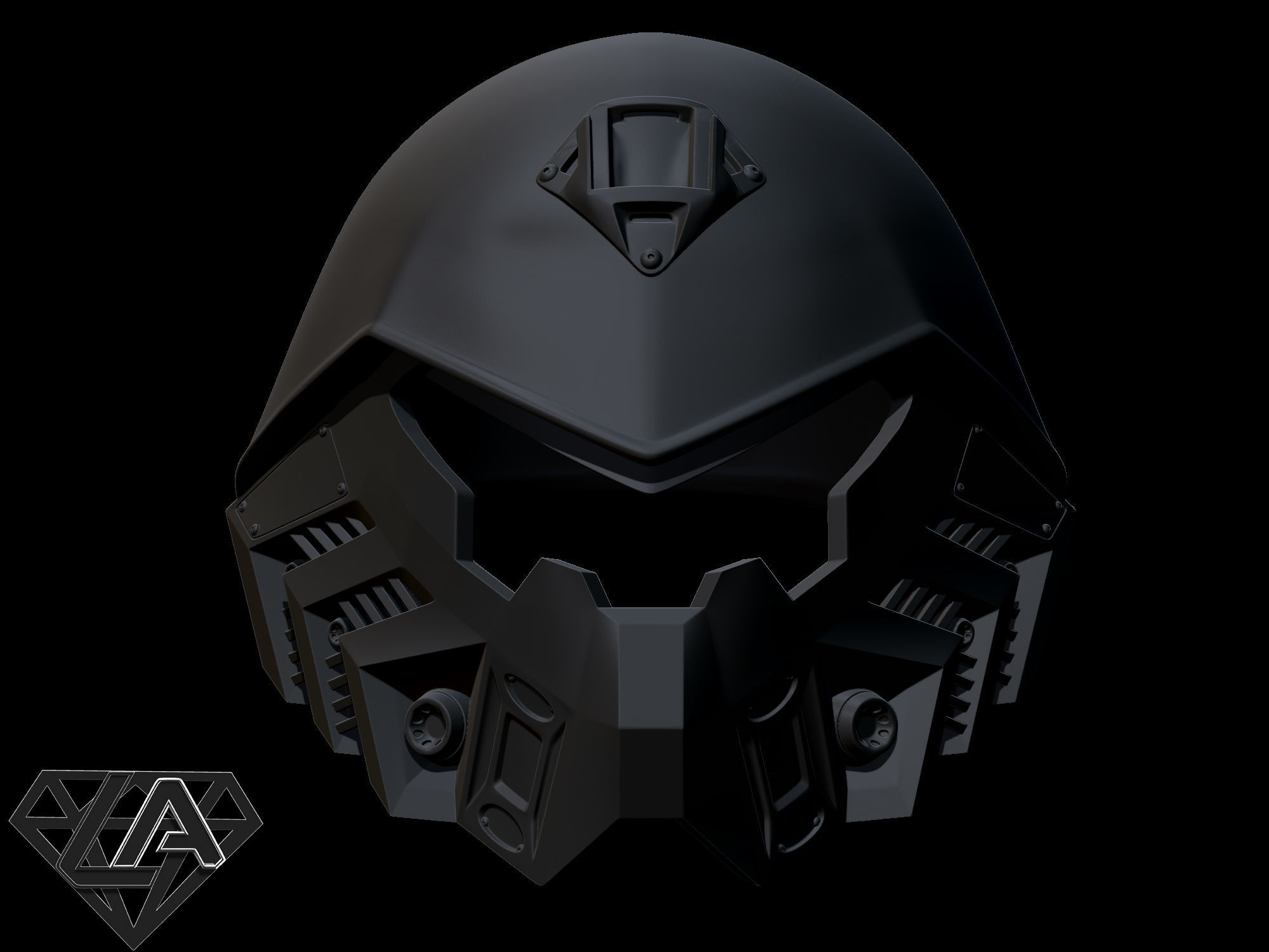 SCI-FI Tactic Roach custom helmet 3D print model_1