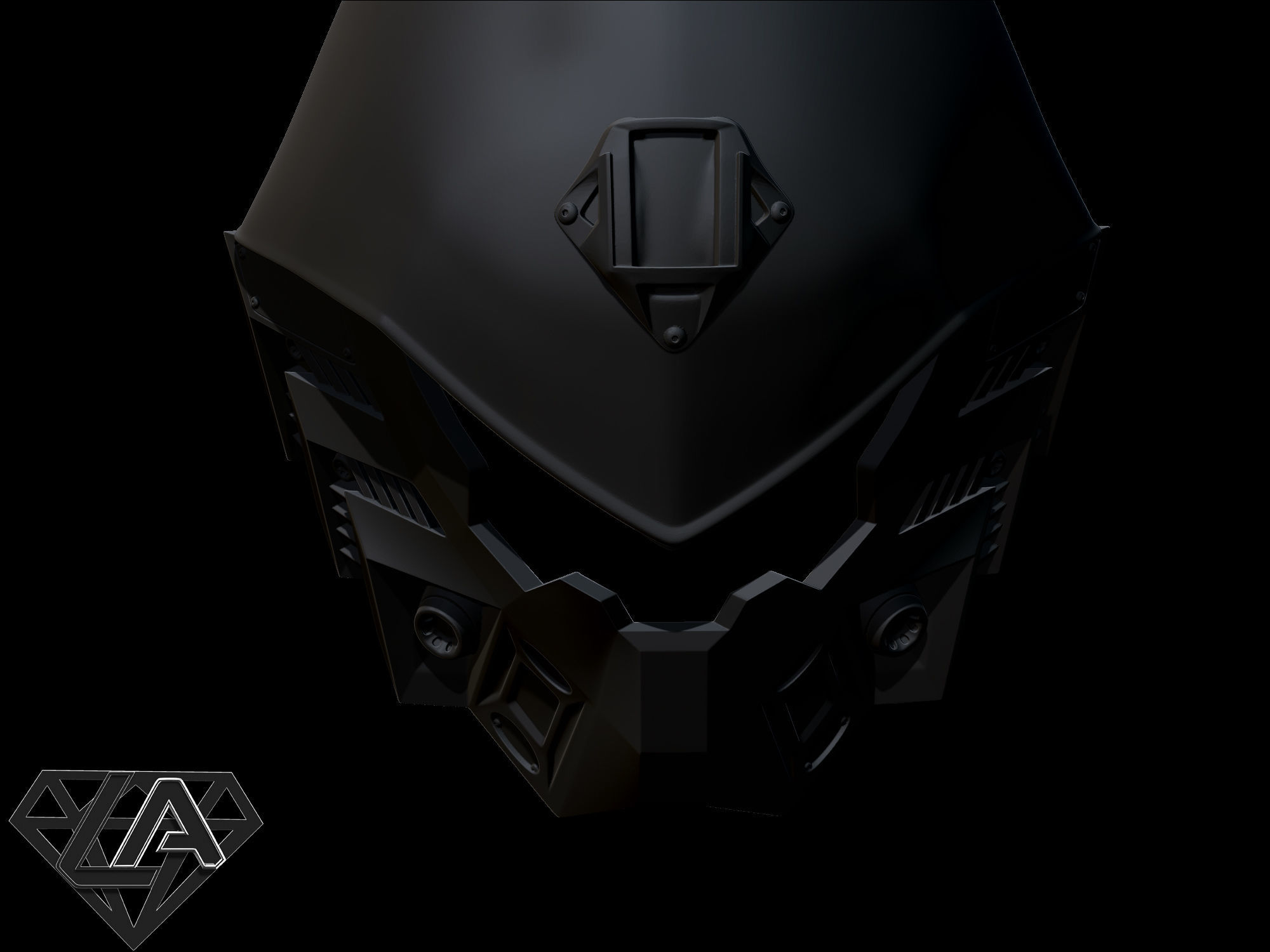 SCI-FI Tactic Roach custom helmet 3D print model_7