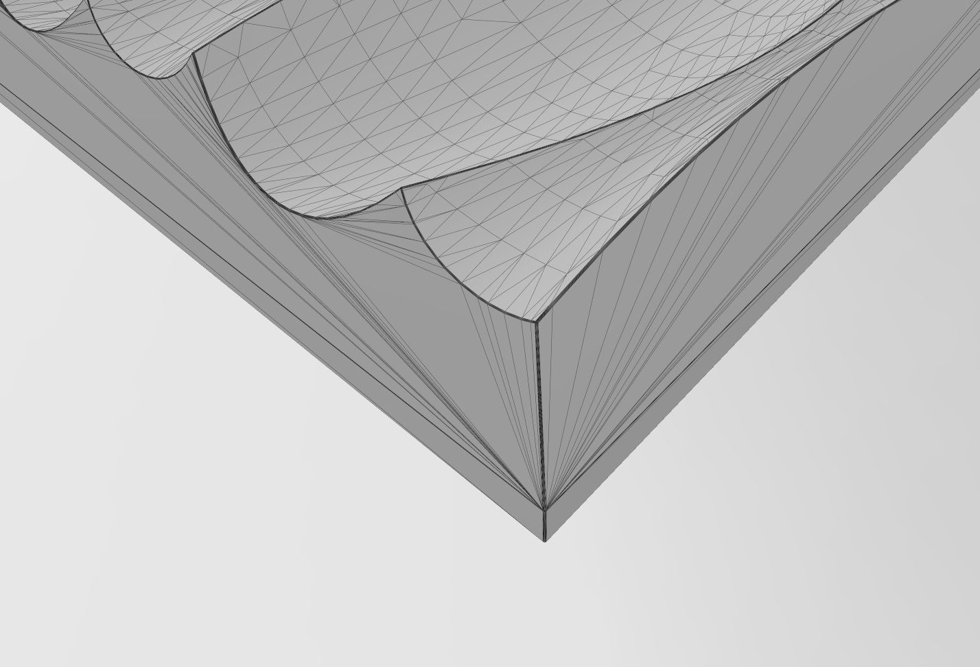 3d wall organic dune decorative panel relief 3D print model_12