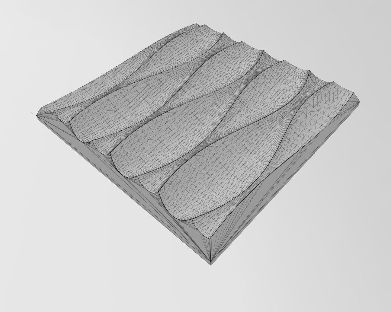 3d wall organic dune decorative panel relief 3D print model_11