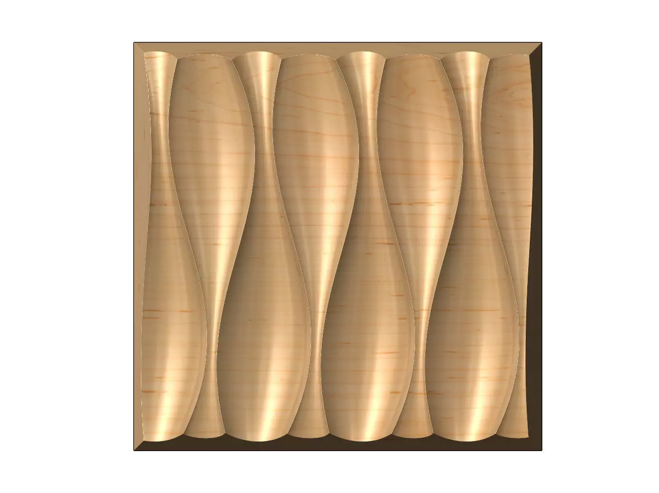 3d wall organic dune decorative panel relief 3D print model_0
