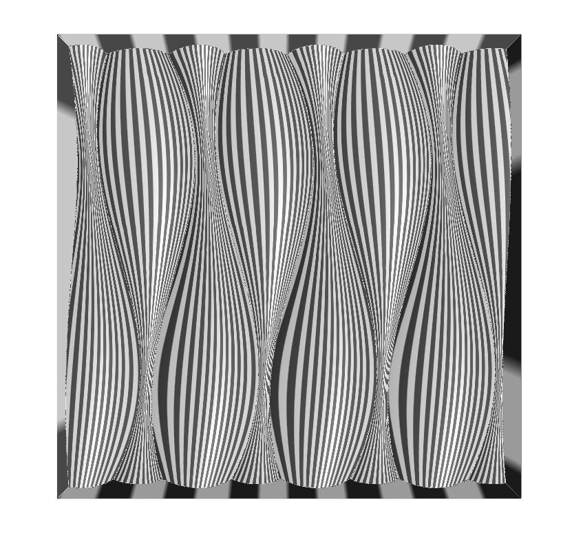 3d wall organic dune decorative panel relief 3D print model_10