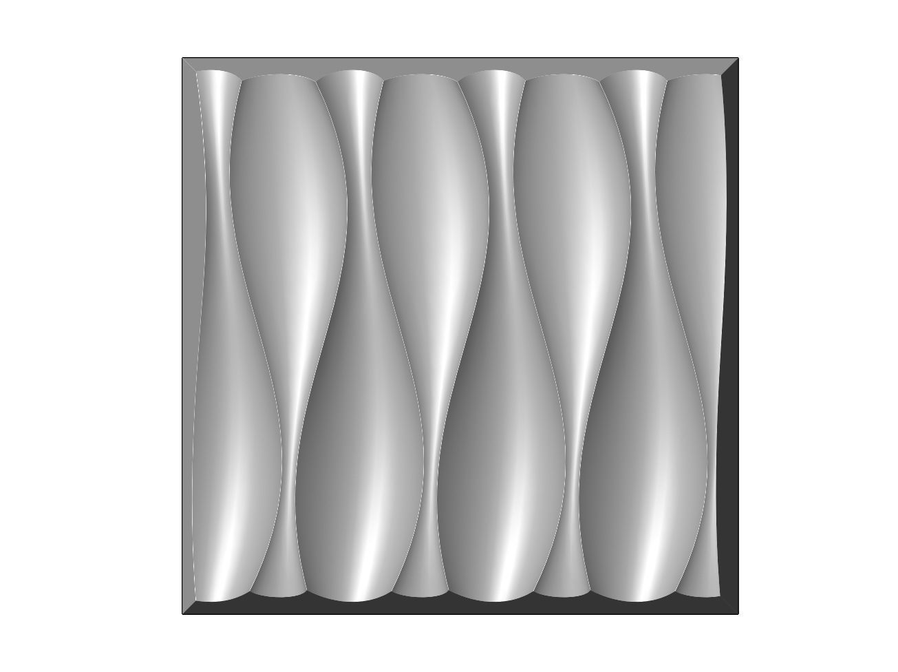 3d wall organic dune decorative panel relief 3D print model_8