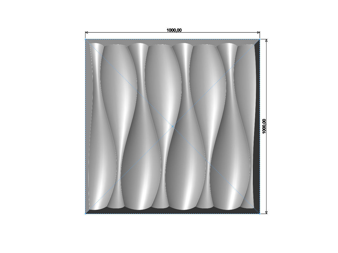 3d wall organic dune decorative panel relief 3D print model_2