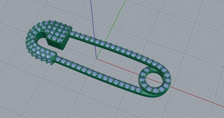 pin pendants braclet 3D print model_5