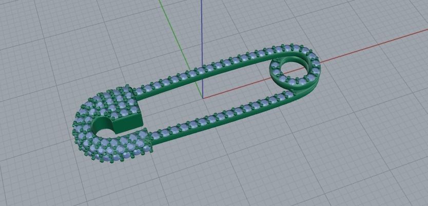 pin pendants braclet 3D print model_7