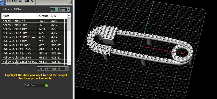 pin pendants braclet 3D print model_2