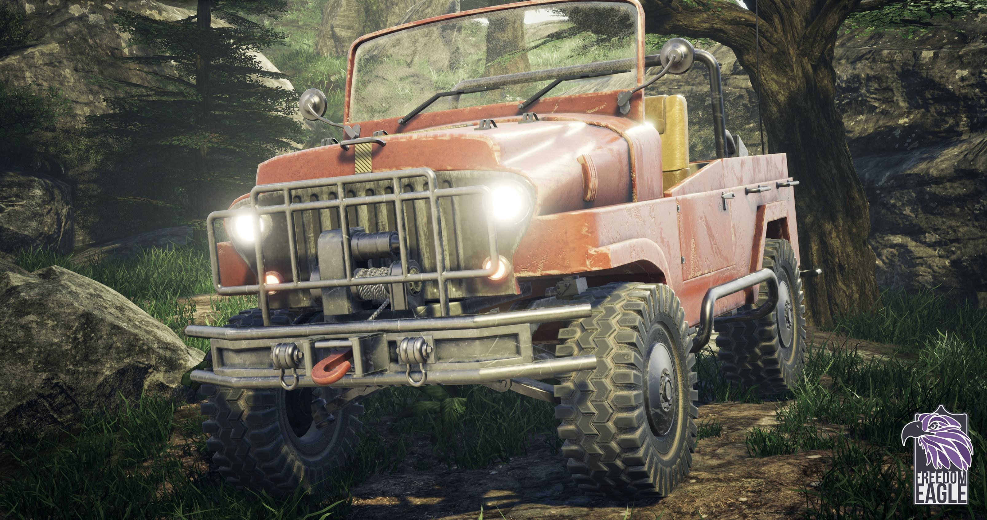 JEEP 4X4 - GAME READY MODEL Low-poly 3D model_1