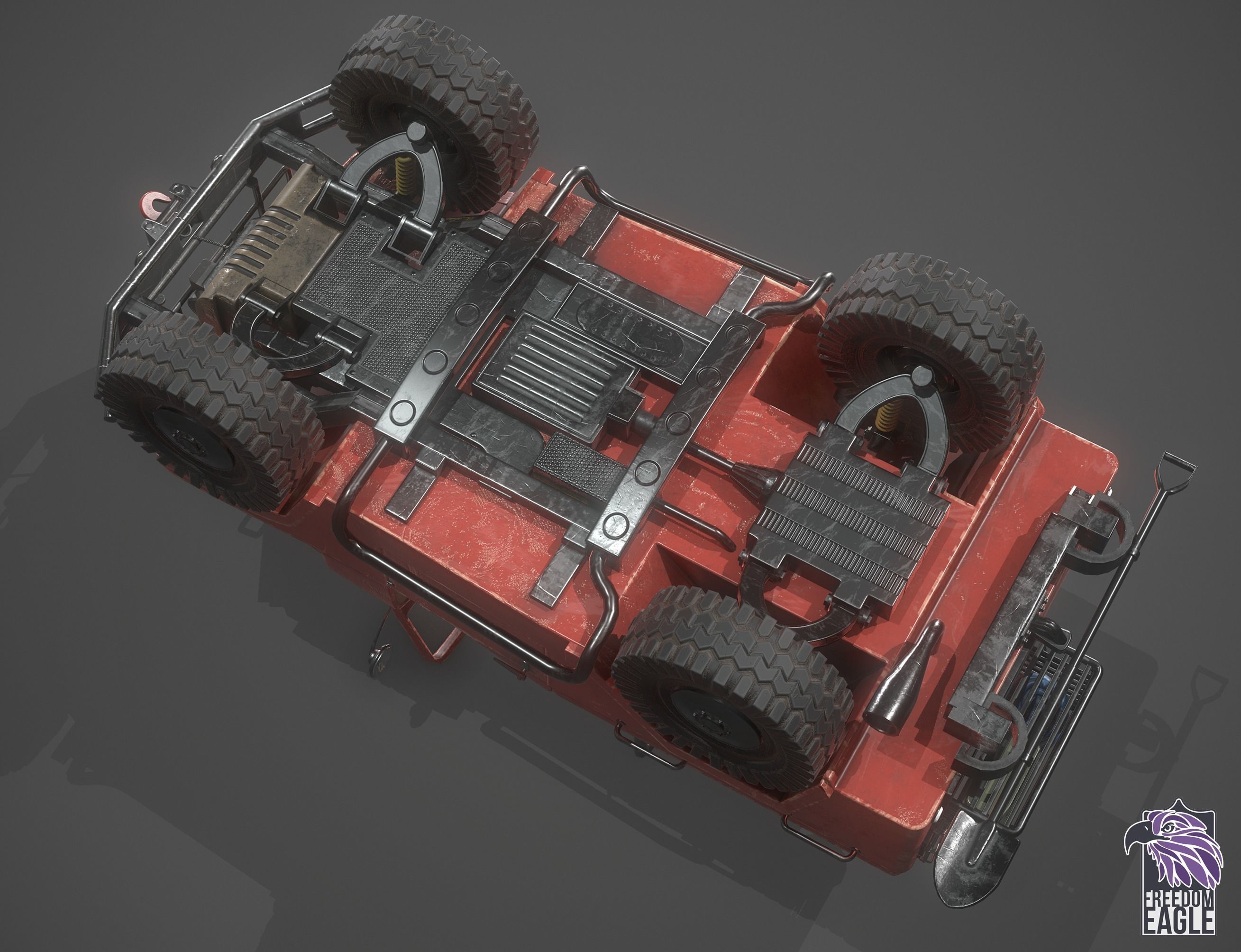 JEEP 4X4 - GAME READY MODEL Low-poly 3D model_5
