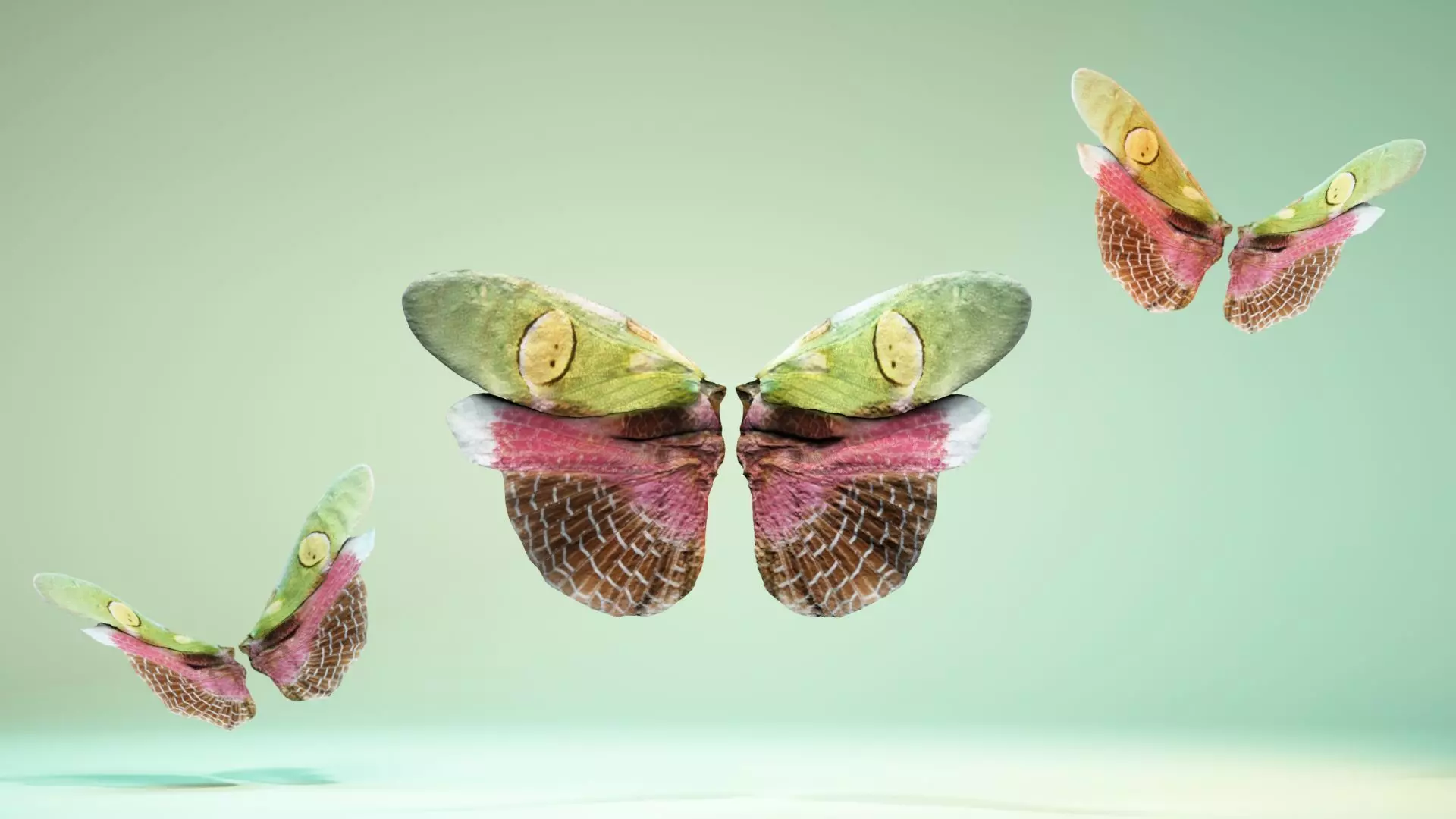 Butterfly Creoboter Mortis JAVA Low-poly 3D model_0
