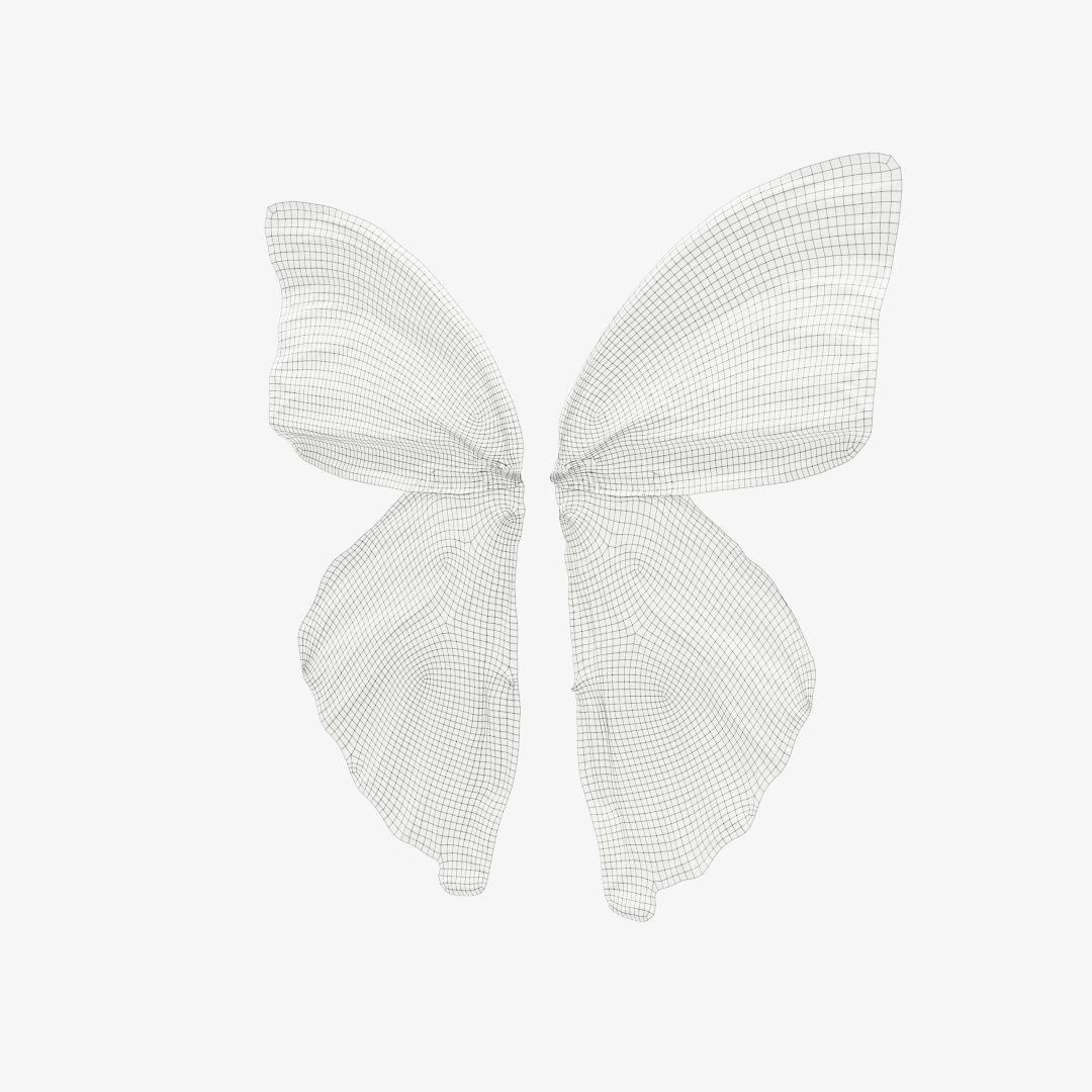 Butterfly 14 Low-poly 3D model_12