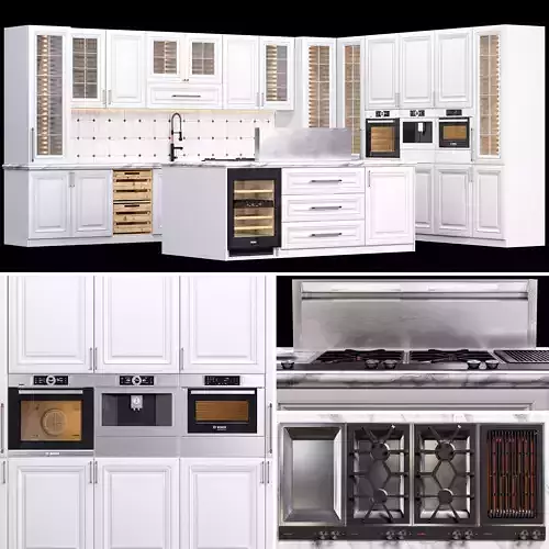 kitchen set 01 3D model