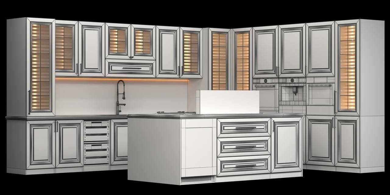 kitchen set 01 3D model_13
