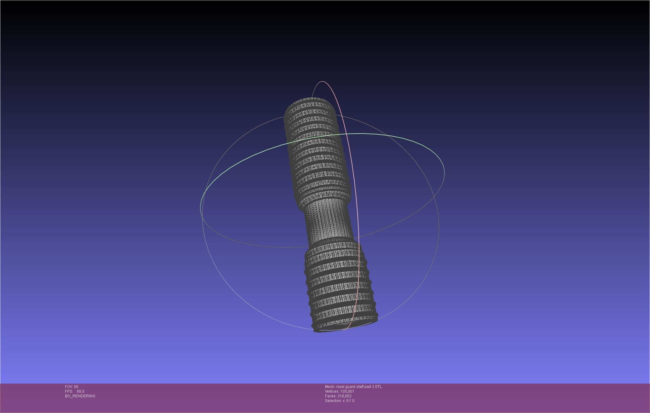 Star Wars Imperial Royal Guards Staff Prinable Assembly 3D print model_74