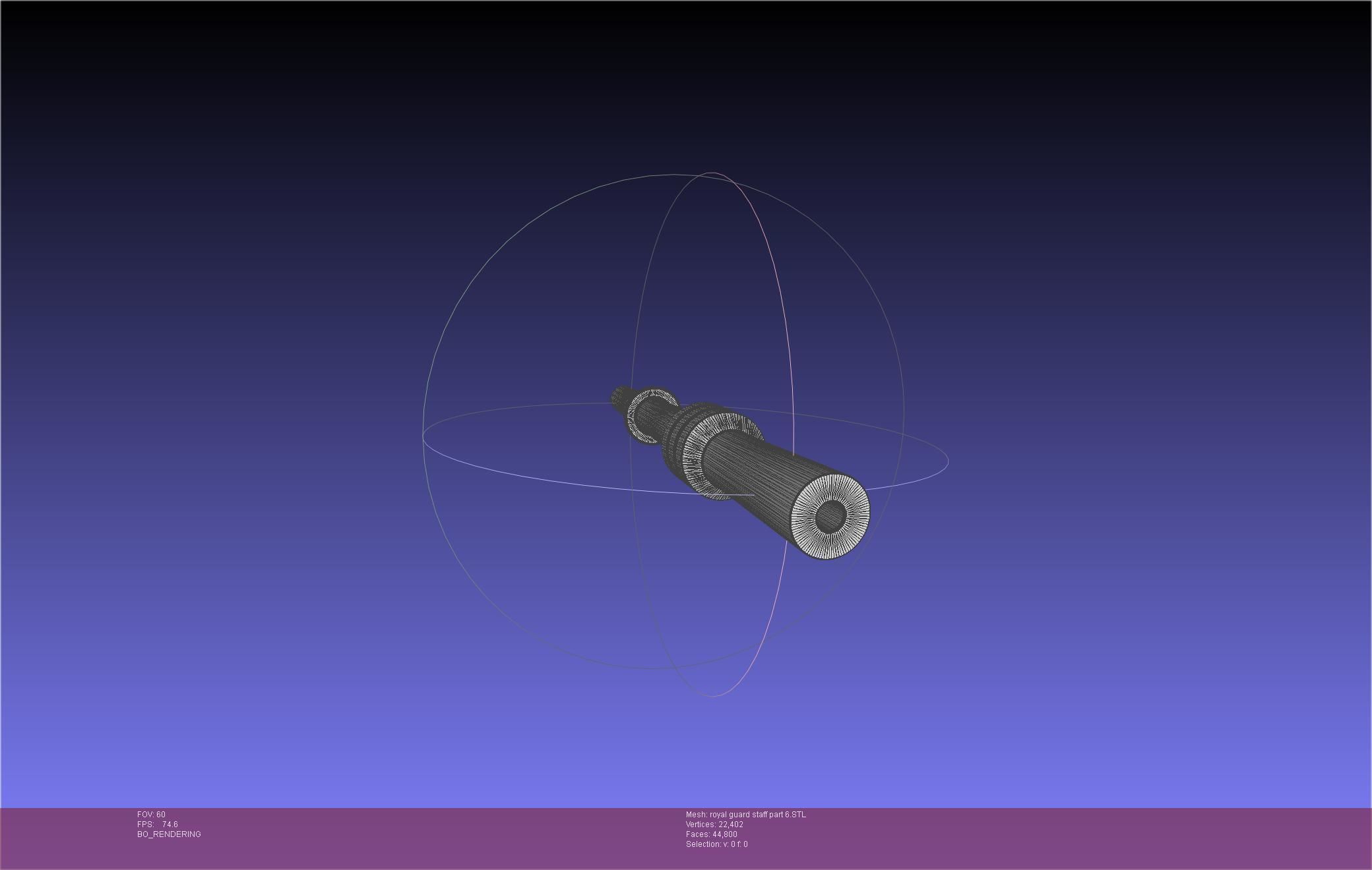 Star Wars Imperial Royal Guards Staff Prinable Assembly 3D print model_113