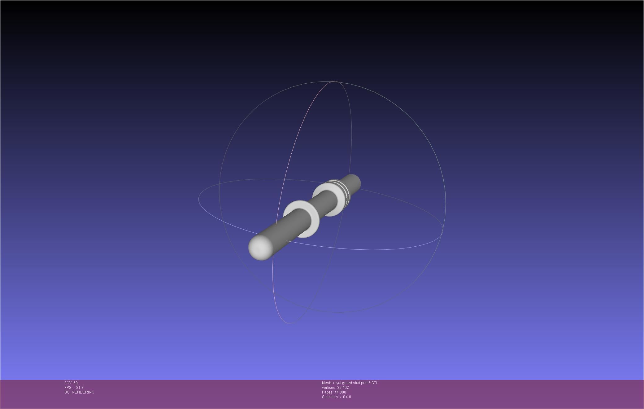 Star Wars Imperial Royal Guards Staff Prinable Assembly 3D print model_107