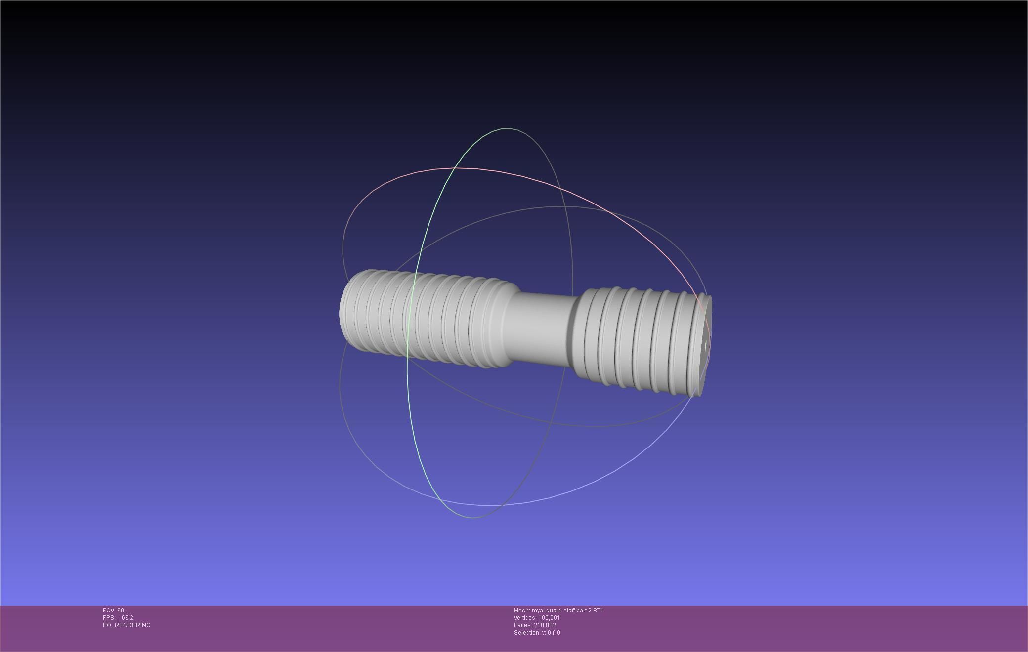 Star Wars Imperial Royal Guards Staff Prinable Assembly 3D print model_89