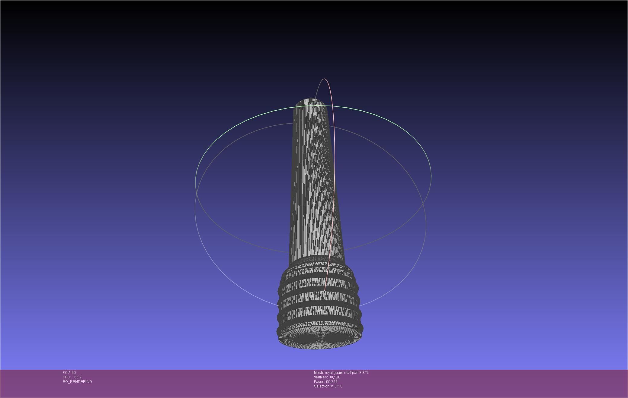 Star Wars Imperial Royal Guards Staff Prinable Assembly 3D print model_87