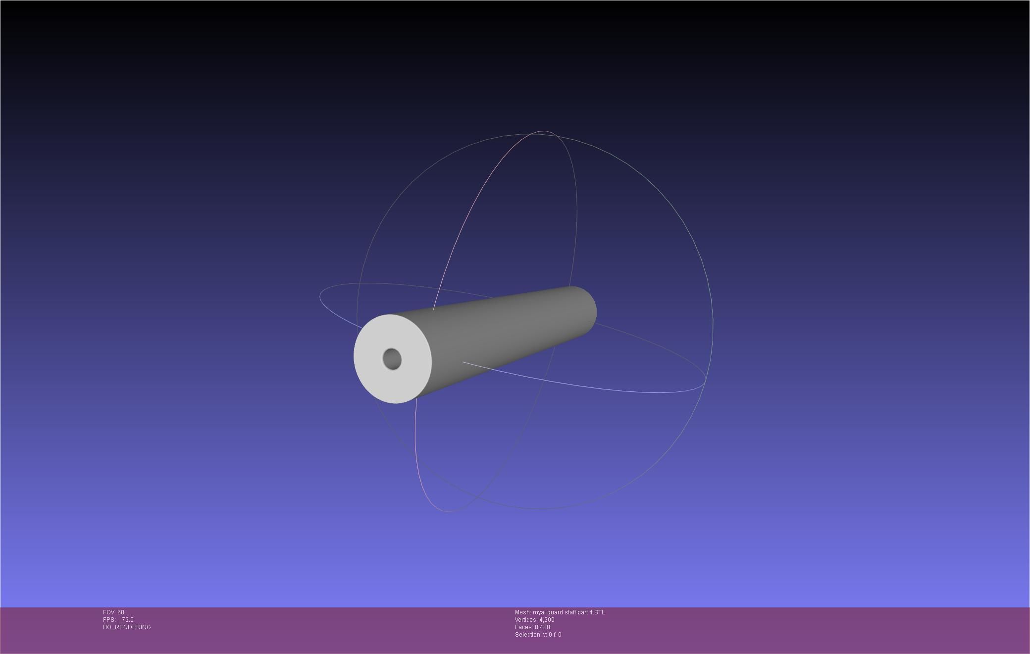 Star Wars Imperial Royal Guards Staff Prinable Assembly 3D print model_86