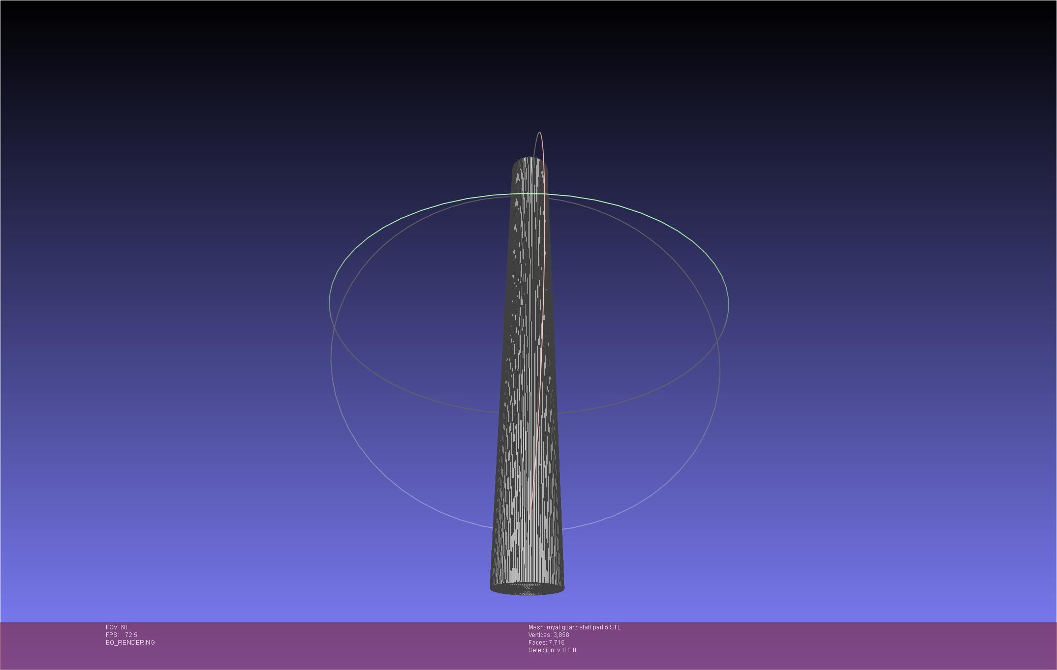 Star Wars Imperial Royal Guards Staff Prinable Assembly 3D print model_101