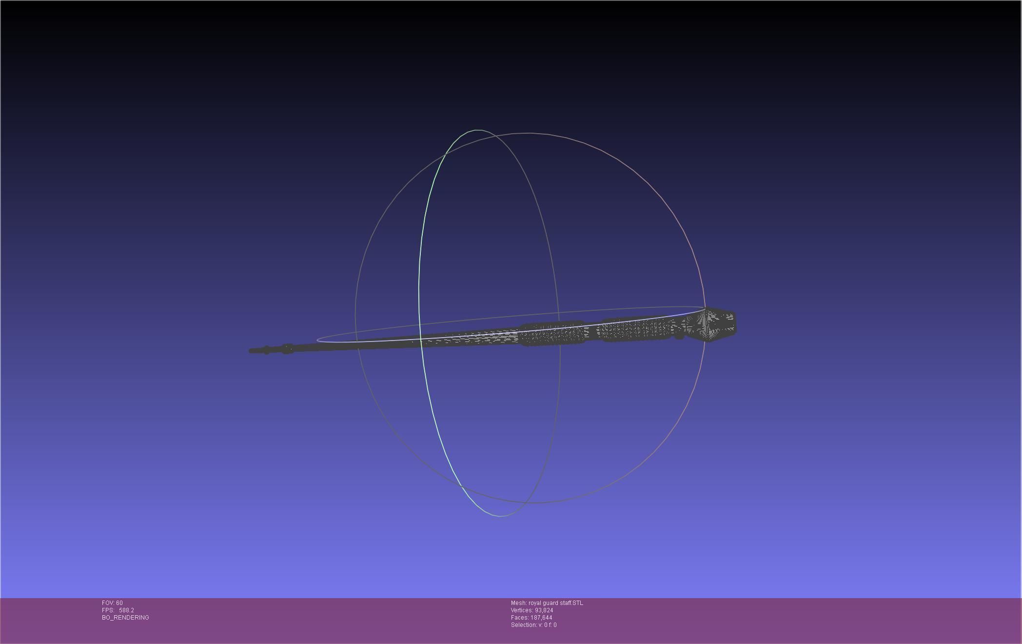 Star Wars Imperial Royal Guards Staff Prinable Assembly 3D print model_54