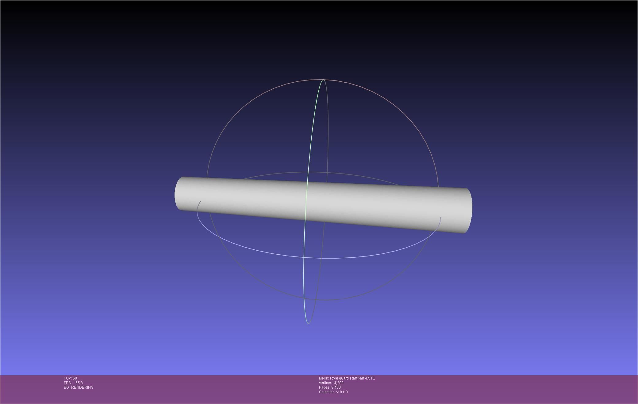 Star Wars Imperial Royal Guards Staff Prinable Assembly 3D print model_84