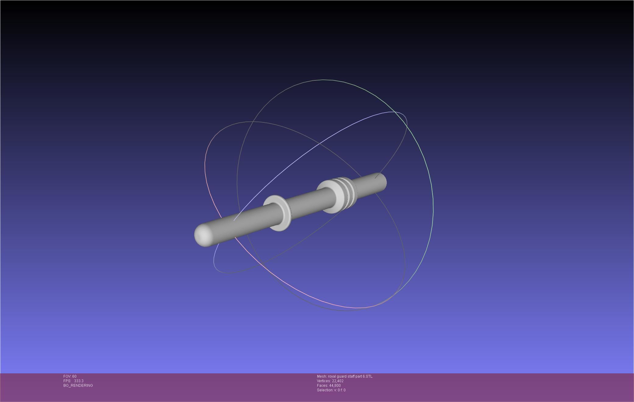 Star Wars Imperial Royal Guards Staff Prinable Assembly 3D print model_129