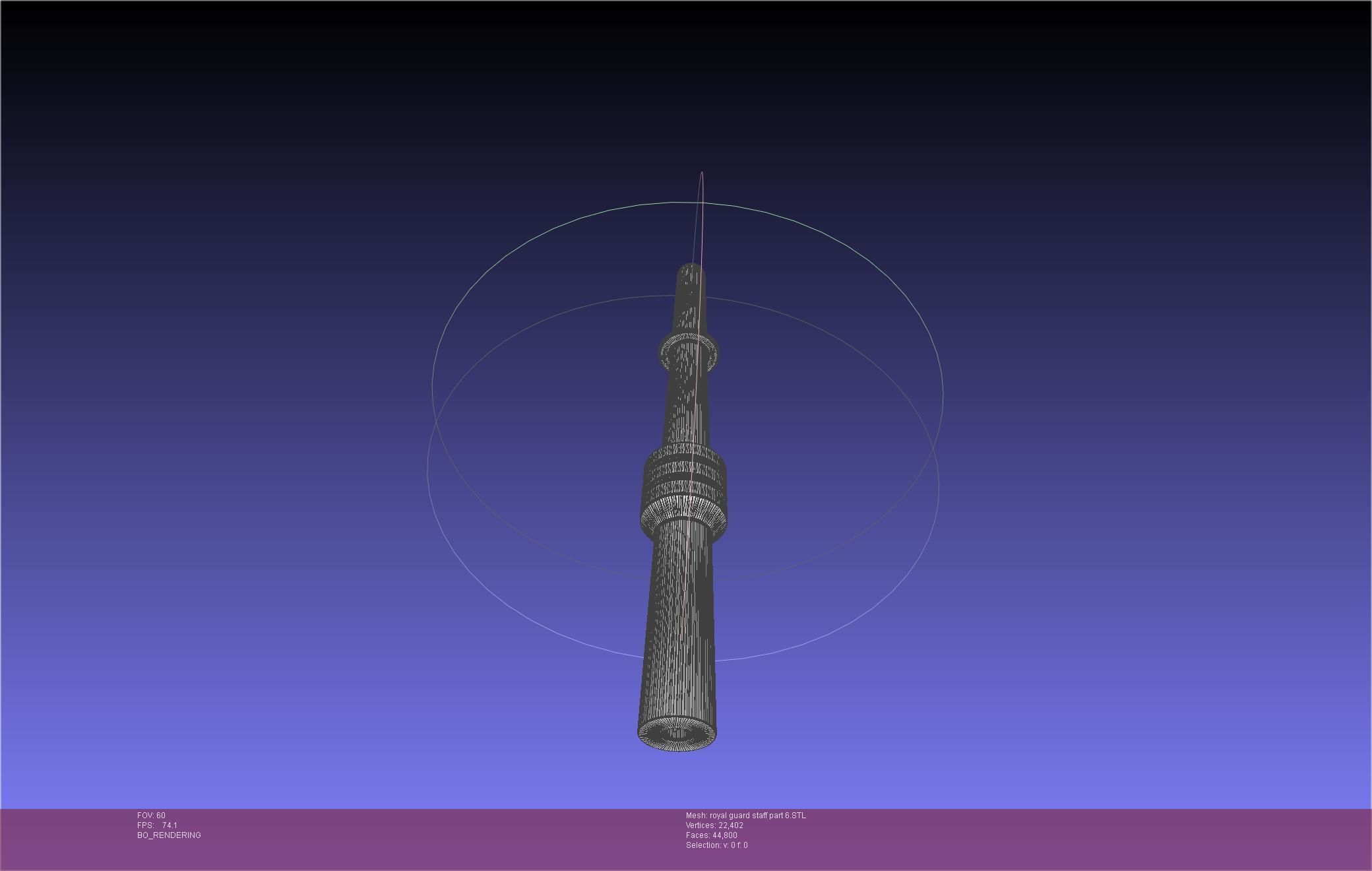 Star Wars Imperial Royal Guards Staff Prinable Assembly 3D print model_108