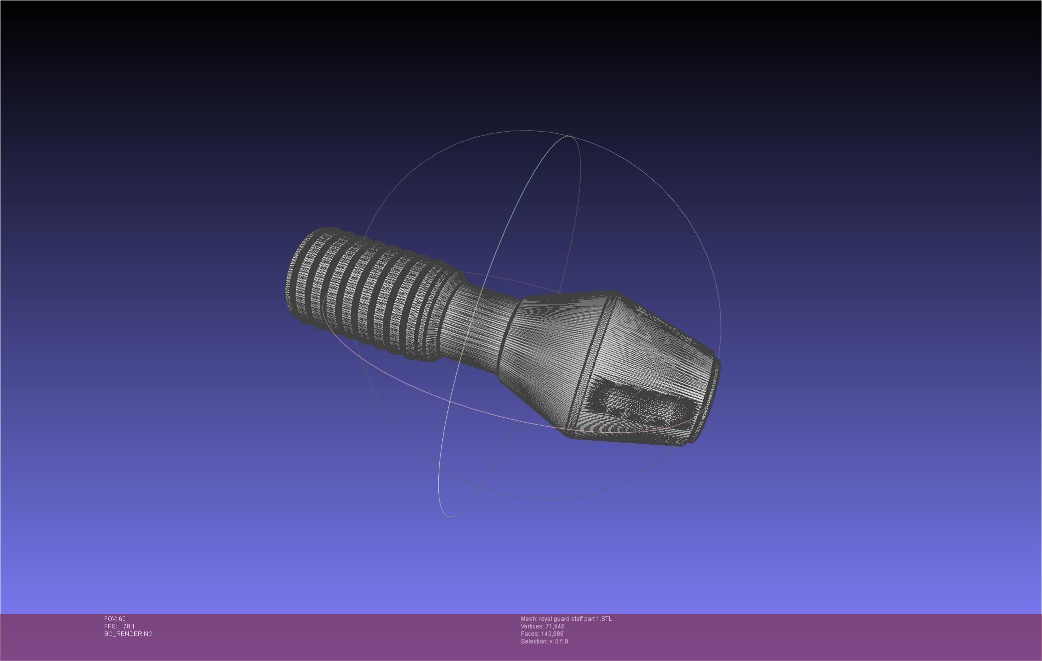 Star Wars Imperial Royal Guards Staff Prinable Assembly 3D print model_79