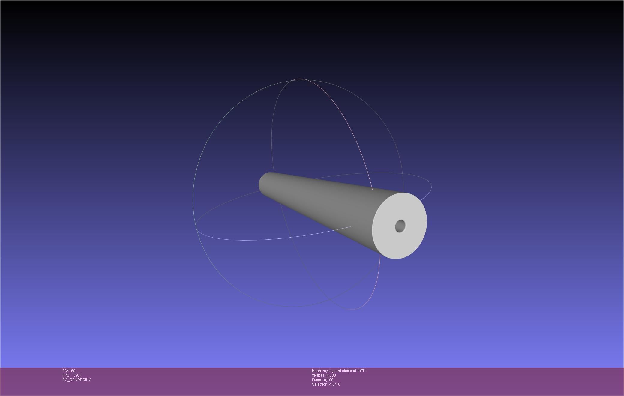 Star Wars Imperial Royal Guards Staff Prinable Assembly 3D print model_90