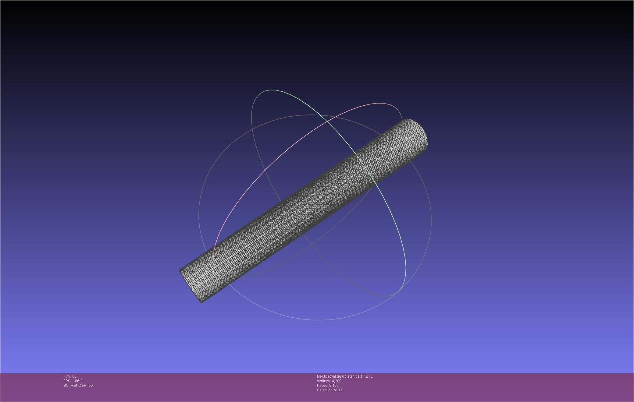 Star Wars Imperial Royal Guards Staff Prinable Assembly 3D print model_102