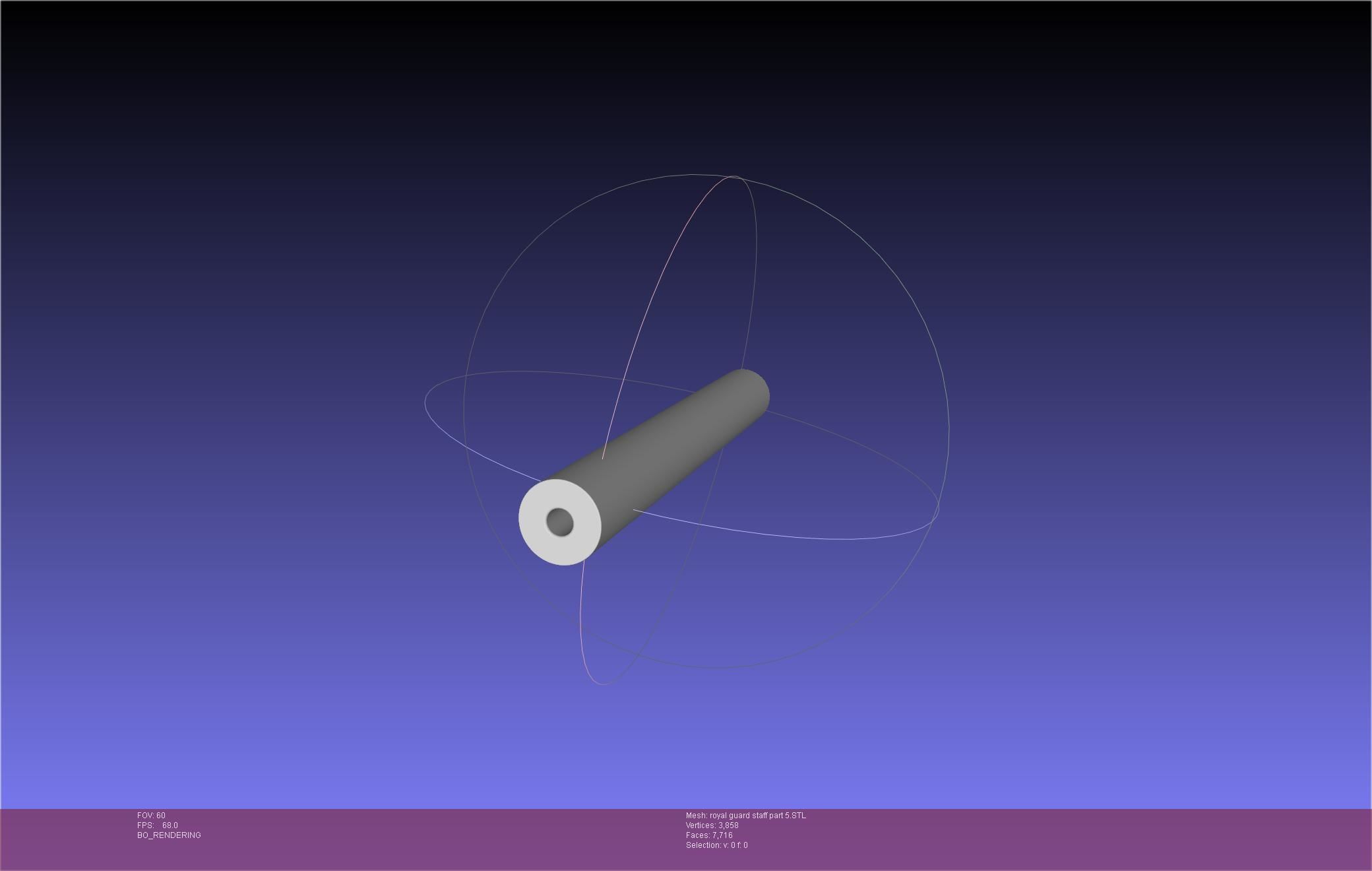 Star Wars Imperial Royal Guards Staff Prinable Assembly 3D print model_98